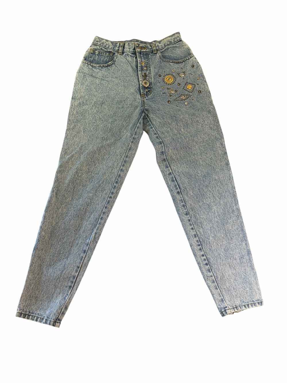 Dakota Light Wash Embellished Women's Denim Jeans And Jacket - Picture 12 of 16